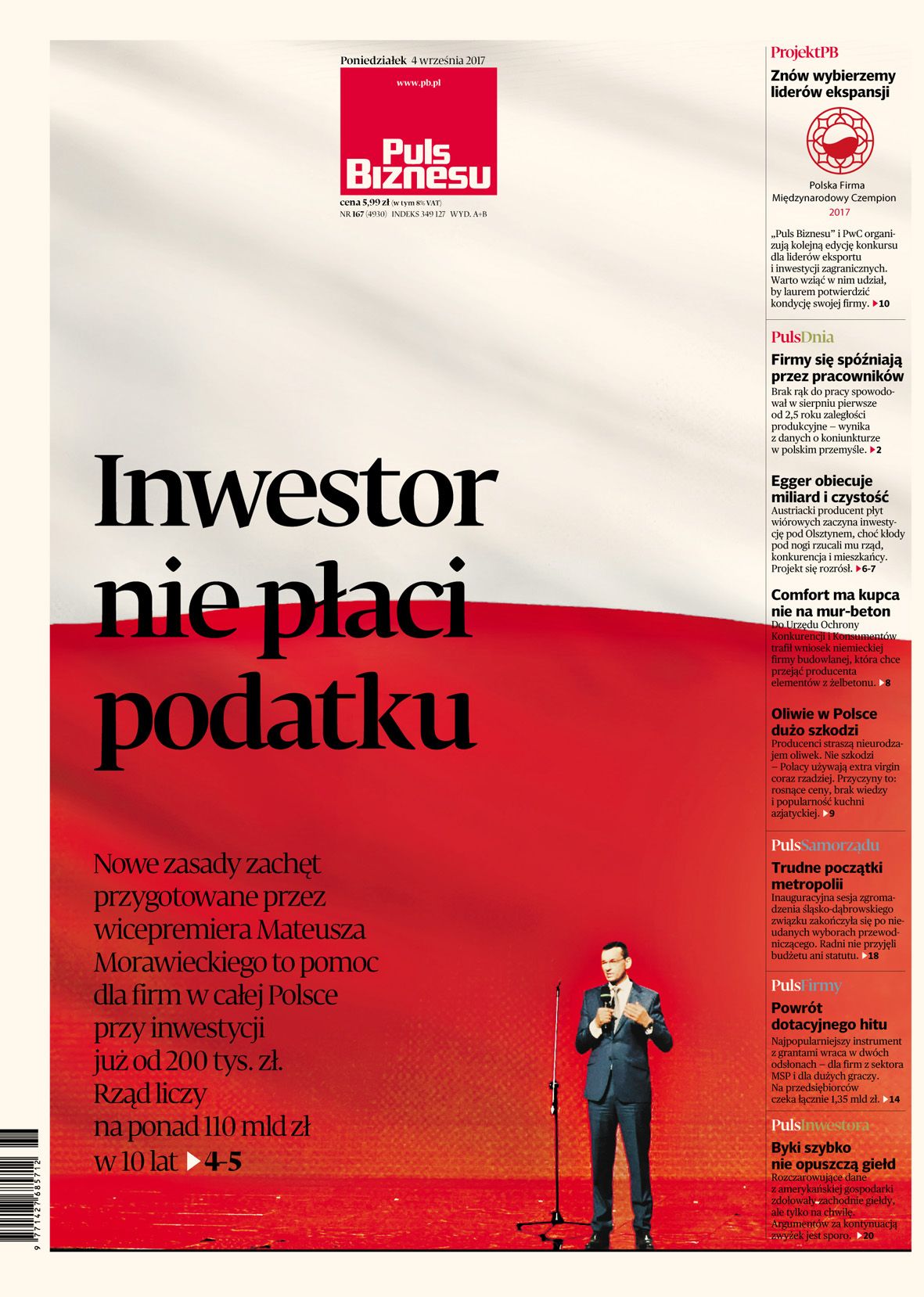 Puls Biznesu Polish Business Newspaper Art Director Tomasz M Ynarski