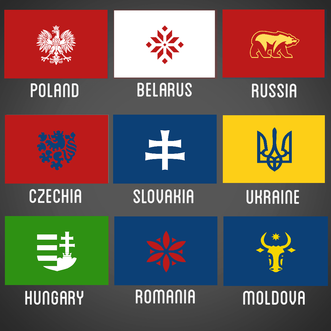 Redesigning Flag In A Common Style Part 2 Poland Belarus Russia