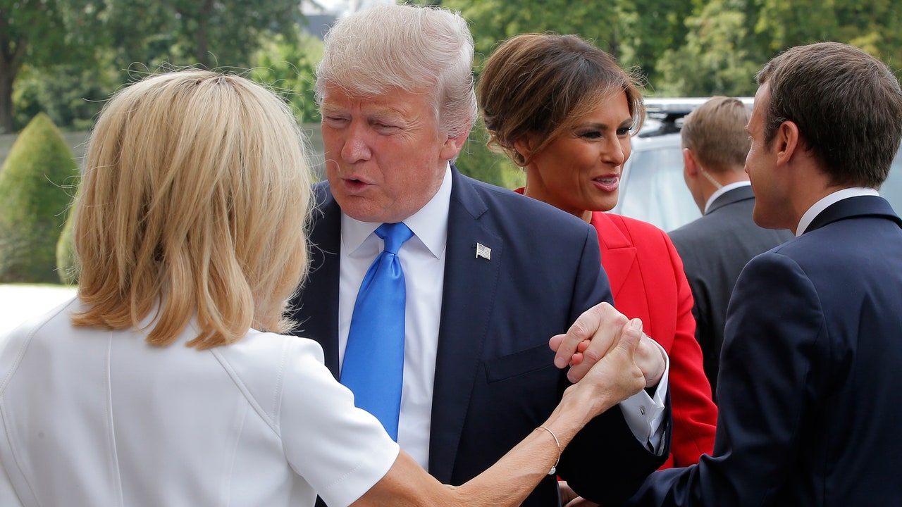 Trump In France Tells Brigitte Macron You Re In Such Good Shape